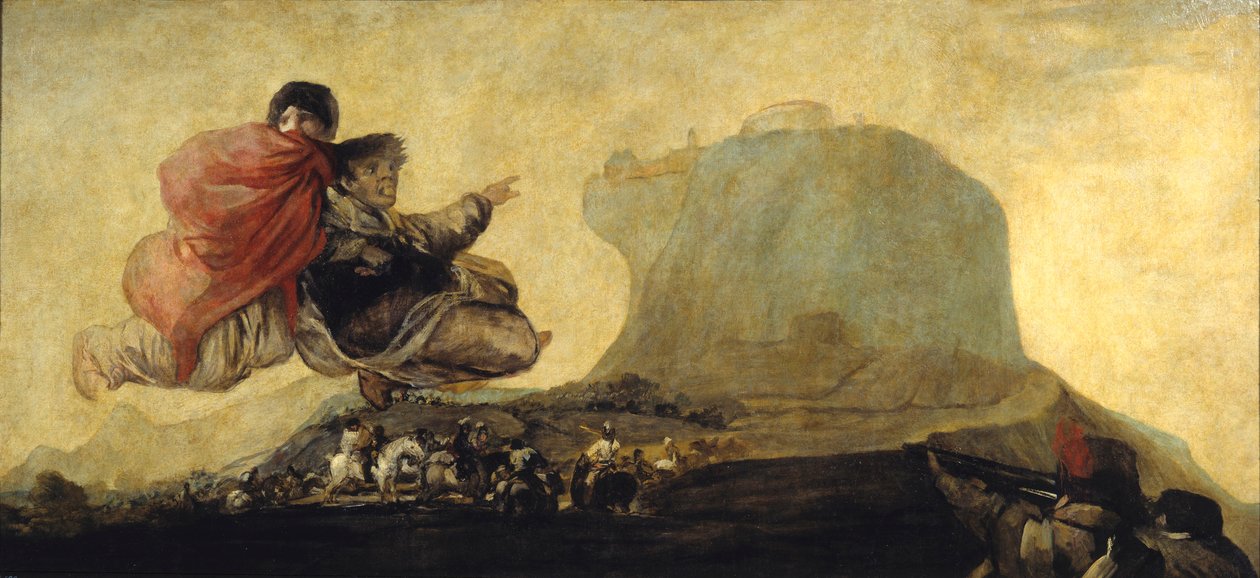 السبت من السحرة أو Fantastic Vision El Aquelarre. رسم فرانسيسكو دي جويا (1746-1828) 1819-1823 صن. 1،23x2،65 م مدريد ، متحف برادو بواسطة فرانسيسكو دي جويا