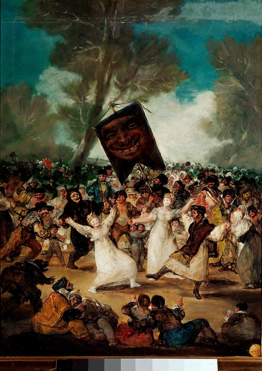 جنازة السردين (Entierro della sardina) لوحة لفرانسيسكو غويا إي لوسينتيس (1746-1828) بواسطة فرانسيسكو دي جويا