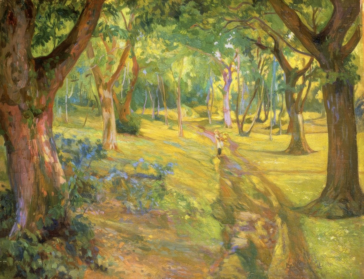 الغابة - 1923 - زيت - قماش - 90x68 سم بواسطة فرانسيسكو لورينز دياز