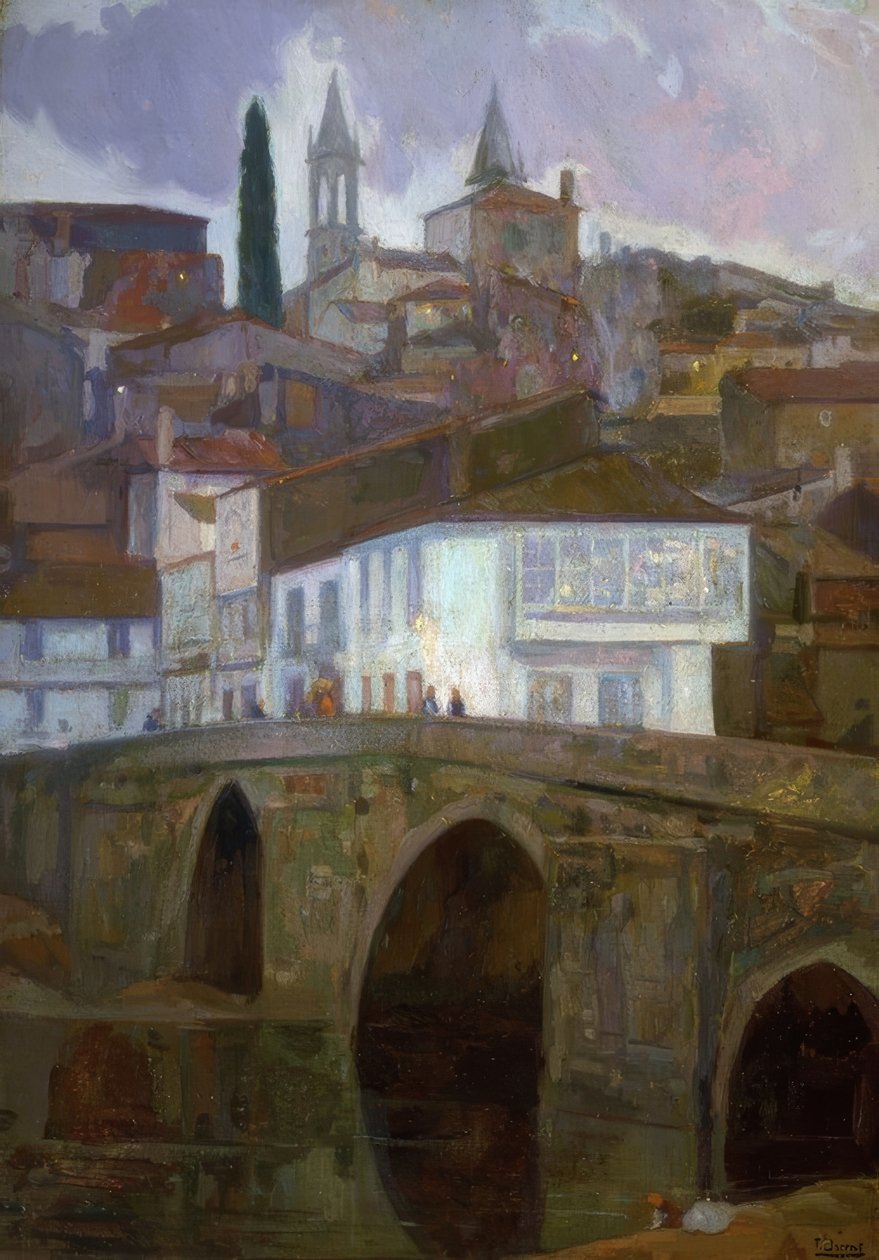 بين أضواء (بيتانزوس) - زيت - قماش - 1918-90 × 62 سم- بواسطة فرانسيسكو لورينز دياز