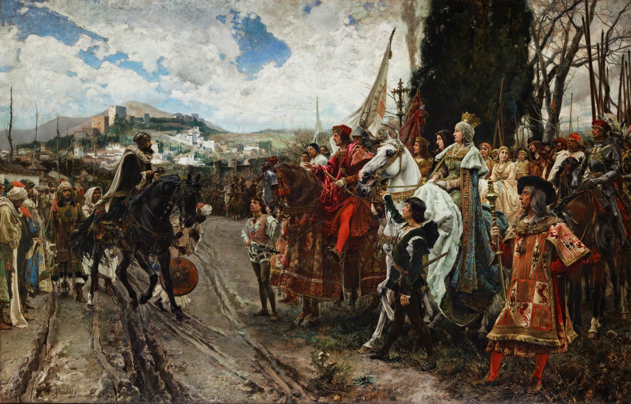 استسلام غرناطة عام 1492 ، 1882 بواسطة Francisco Pradilla y Ortiz