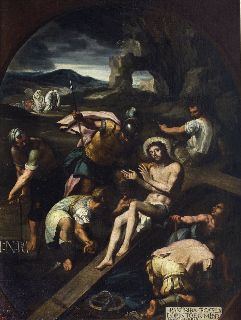 المسيح مسمر على الصليب - فرانسيسكو ريبالتا (1565-1628). زيت على قماش بواسطة فرانسيسكو ريبالتا