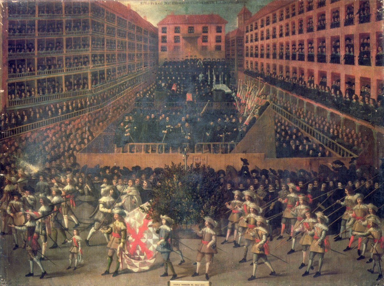 Auto de Fé عام 1656 (زيت على قماش) بواسطة فرانسيسكو ريزي