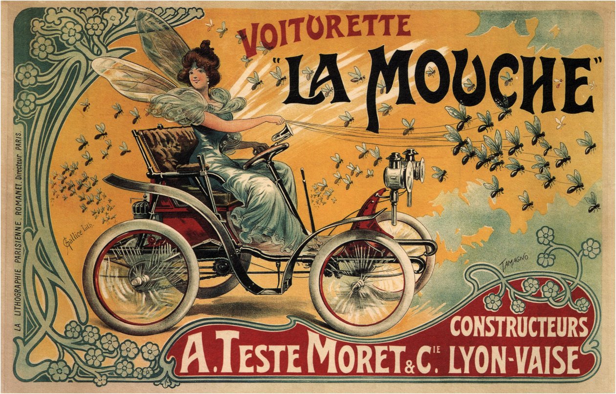 عربة La Mouche ، 1900 بواسطة فرانسيسكو تامانيو