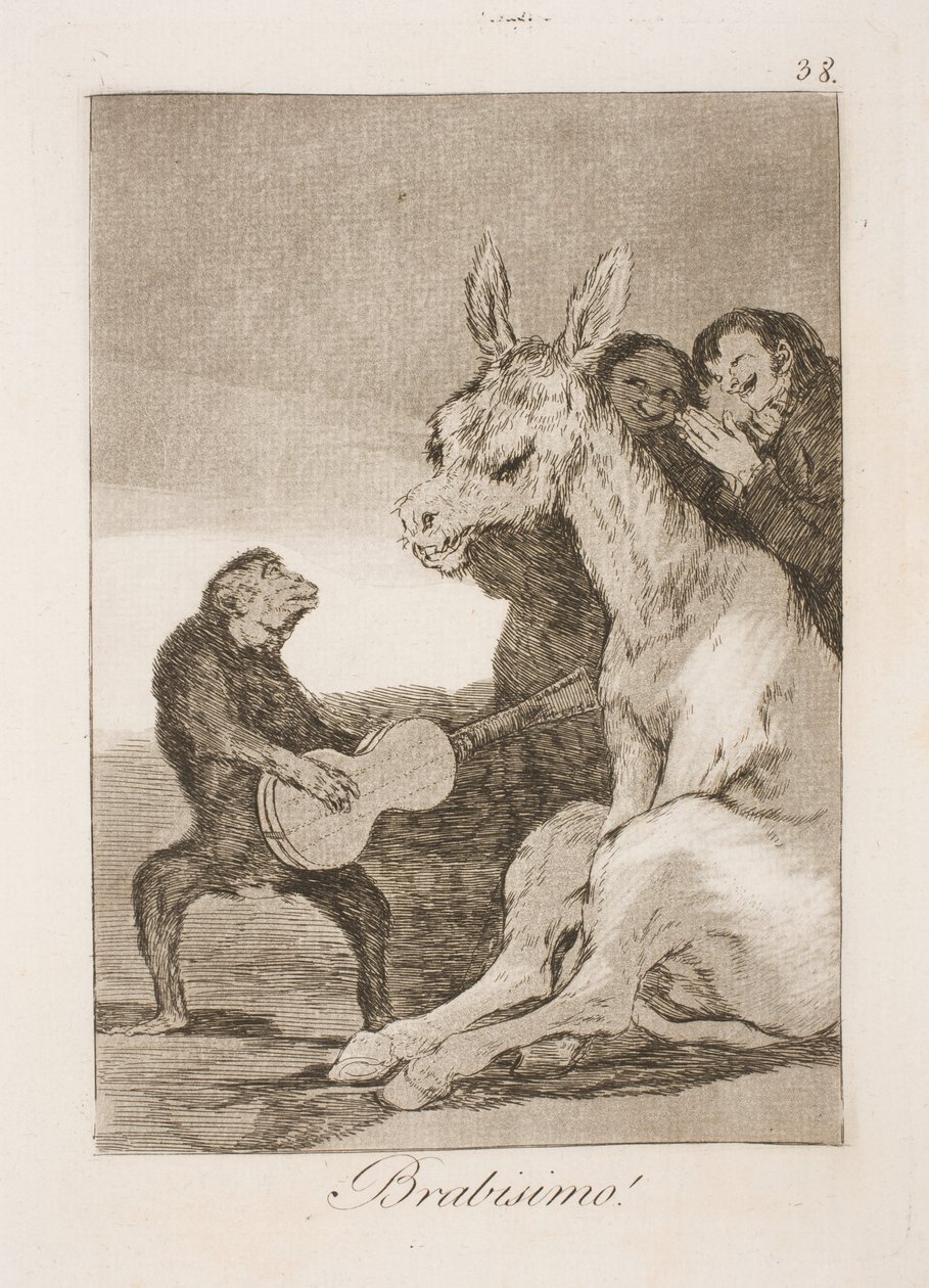 Bravissimo (Karl IV og Godoy) بواسطة فرانسيسكو دي جويا