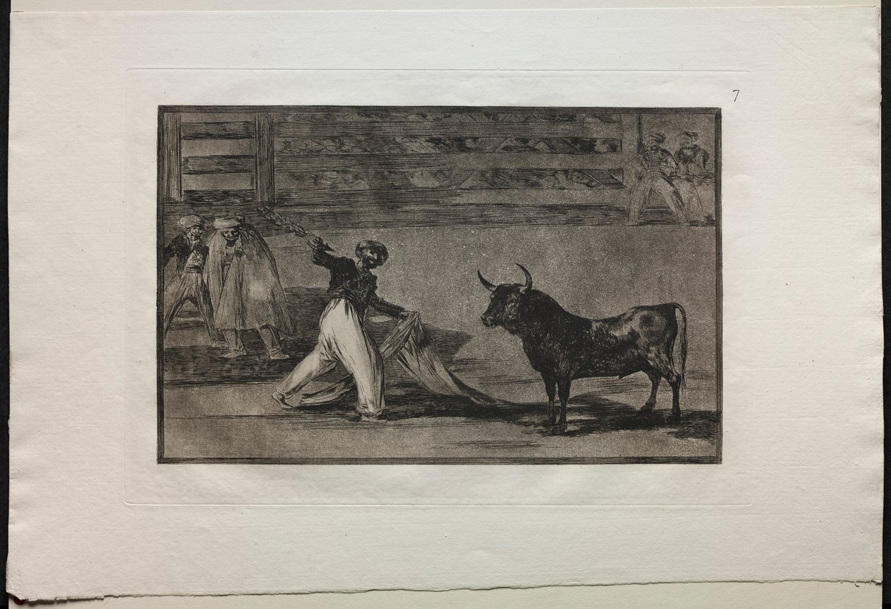 مصارعة الثيران: أصل Harpoons أو Banderillas ، 1876. بواسطة فرانسيسكو دي جويا