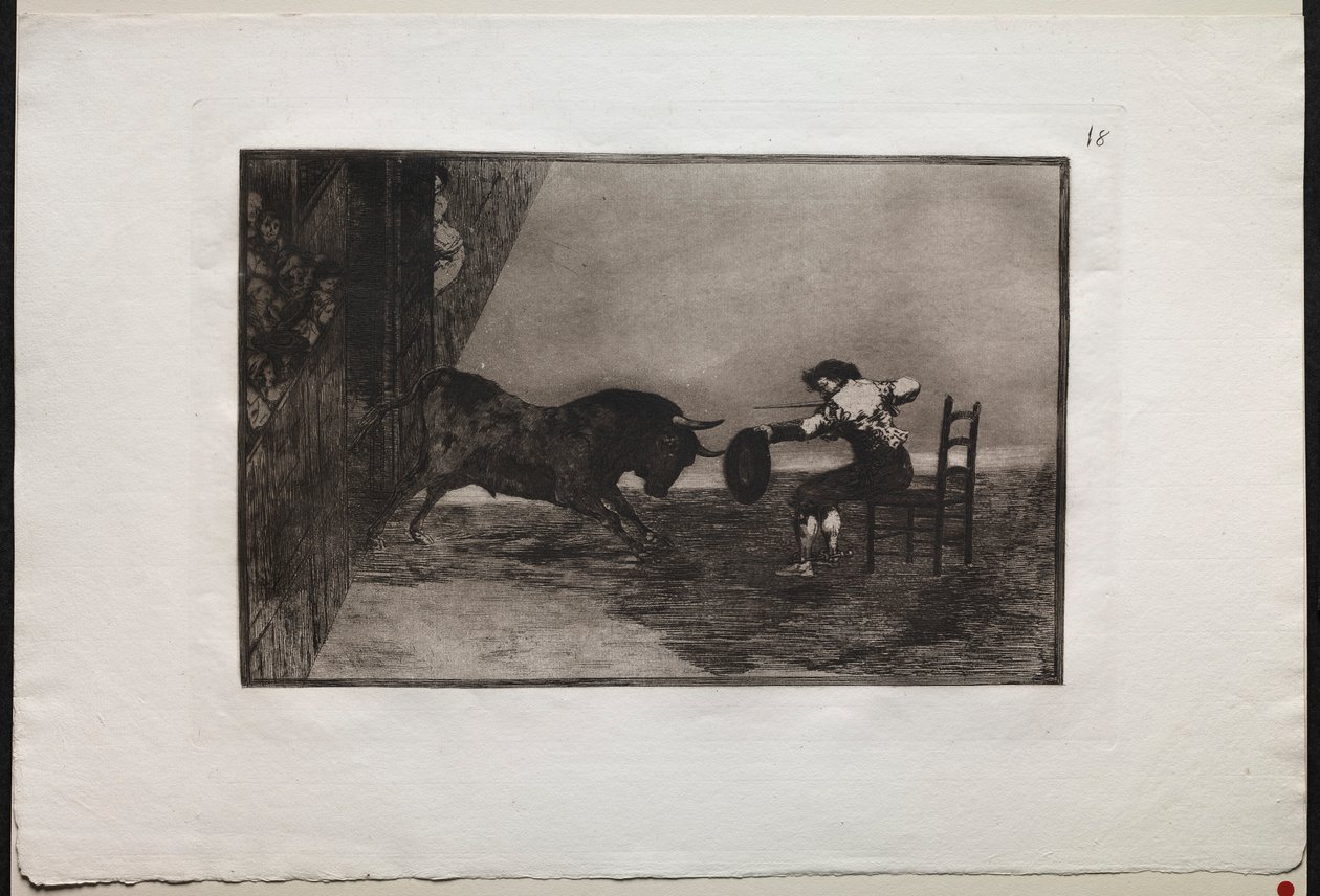 مصارعة الثيران: جريئة Martincho في الحلبة في سرقسطة ، 1876. بواسطة فرانسيسكو دي جويا