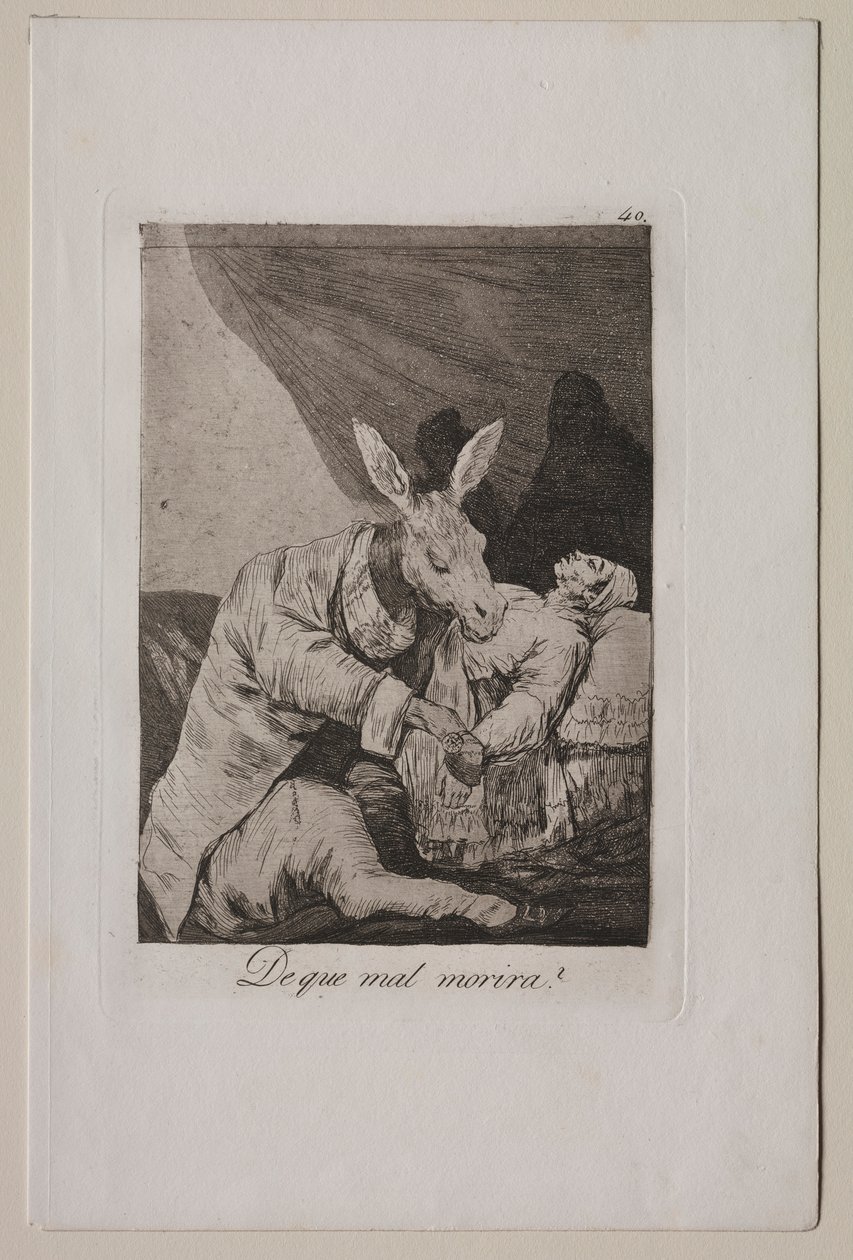 Caprichos: ما الذي سيموت ، ج. 1798. بواسطة فرانسيسكو دي جويا