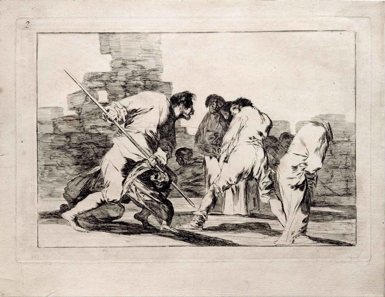 حماقة قاسية من سلسلة Los Disparates Follies ، 1815-1819 بواسطة فرانسيسكو دي جويا