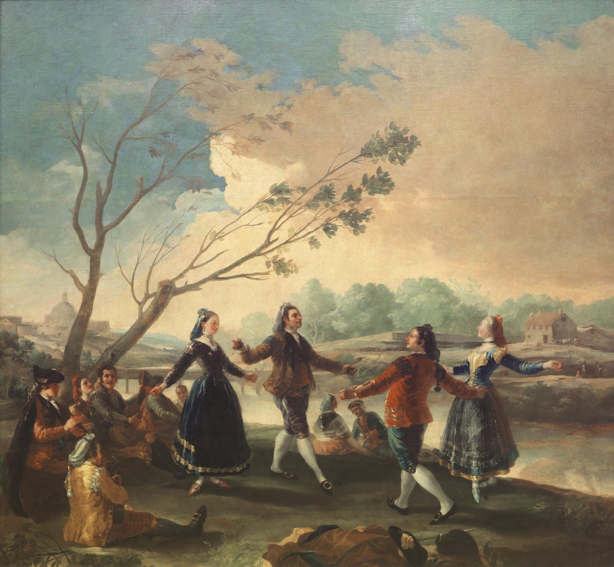 الرقص على ضفاف نهر مانزاناريس ، 1777 بواسطة فرانسيسكو دي جويا