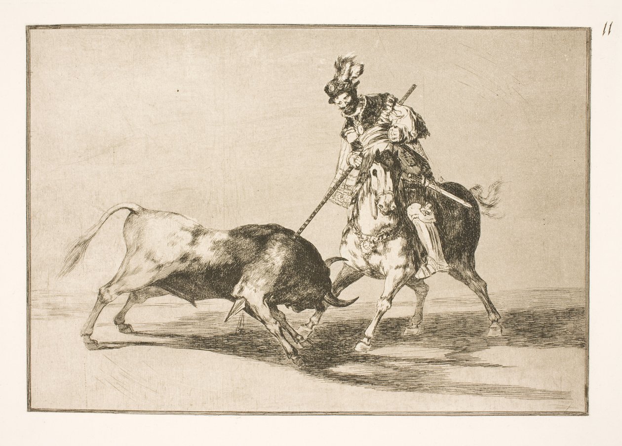 El Cid Campeador يخدع ثورًا آخر بواسطة فرانسيسكو دي جويا