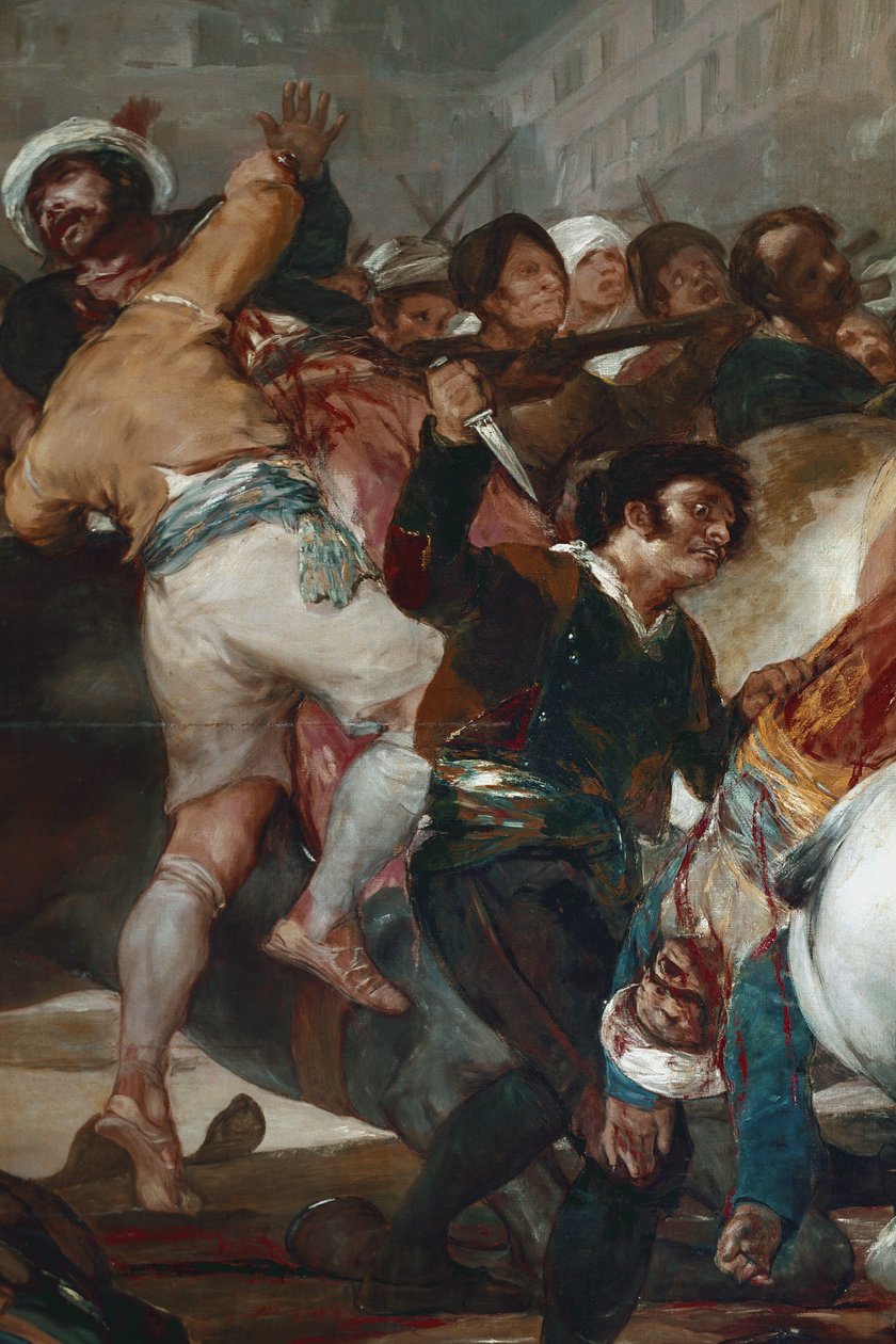 El dos de Mayo (2 مايو) أو تهمة المماليك. التفاصيل (زيت على قماش بواسطة فرانسيسكو دي جويا