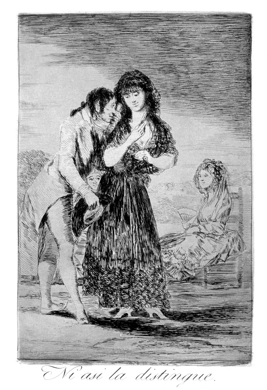 حتى أنه لا يستطيع أن يخرجها ، 1799 بواسطة فرانسيسكو دي جويا