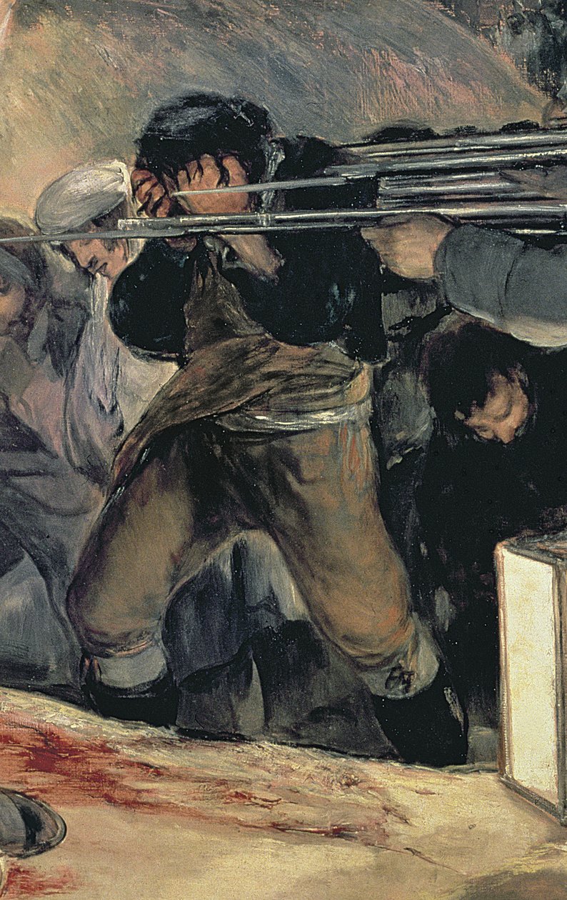 إعدام المدافعين عن مدريد ، 3 مايو 1808 ، 1814 زيت على قماش من التفاصيل 507 بواسطة فرانسيسكو دي جويا