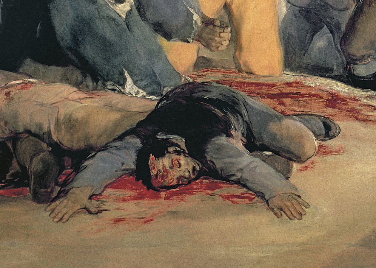 إعدام المدافعين عن مدريد ، 3 مايو 1808 ، 1814 زيت على قماش من التفاصيل 507 بواسطة فرانسيسكو دي جويا
