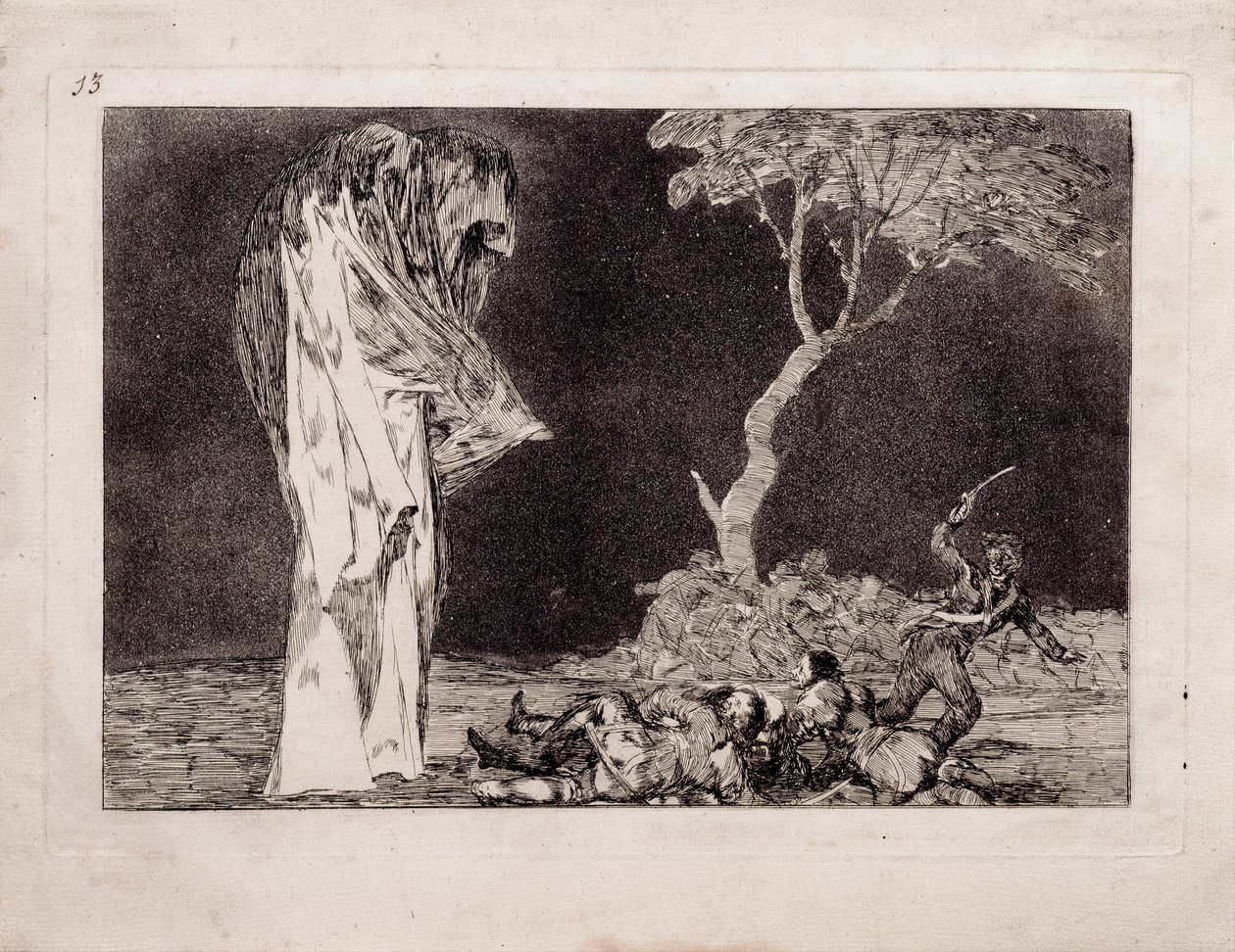 الحماقة المخيفة من سلسلة Los Disparates Follies ، 1815-1819 بواسطة فرانسيسكو دي جويا