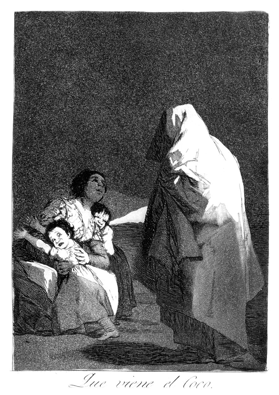 هنا يأتي البعبع ، 1799 بواسطة فرانسيسكو دي جويا
