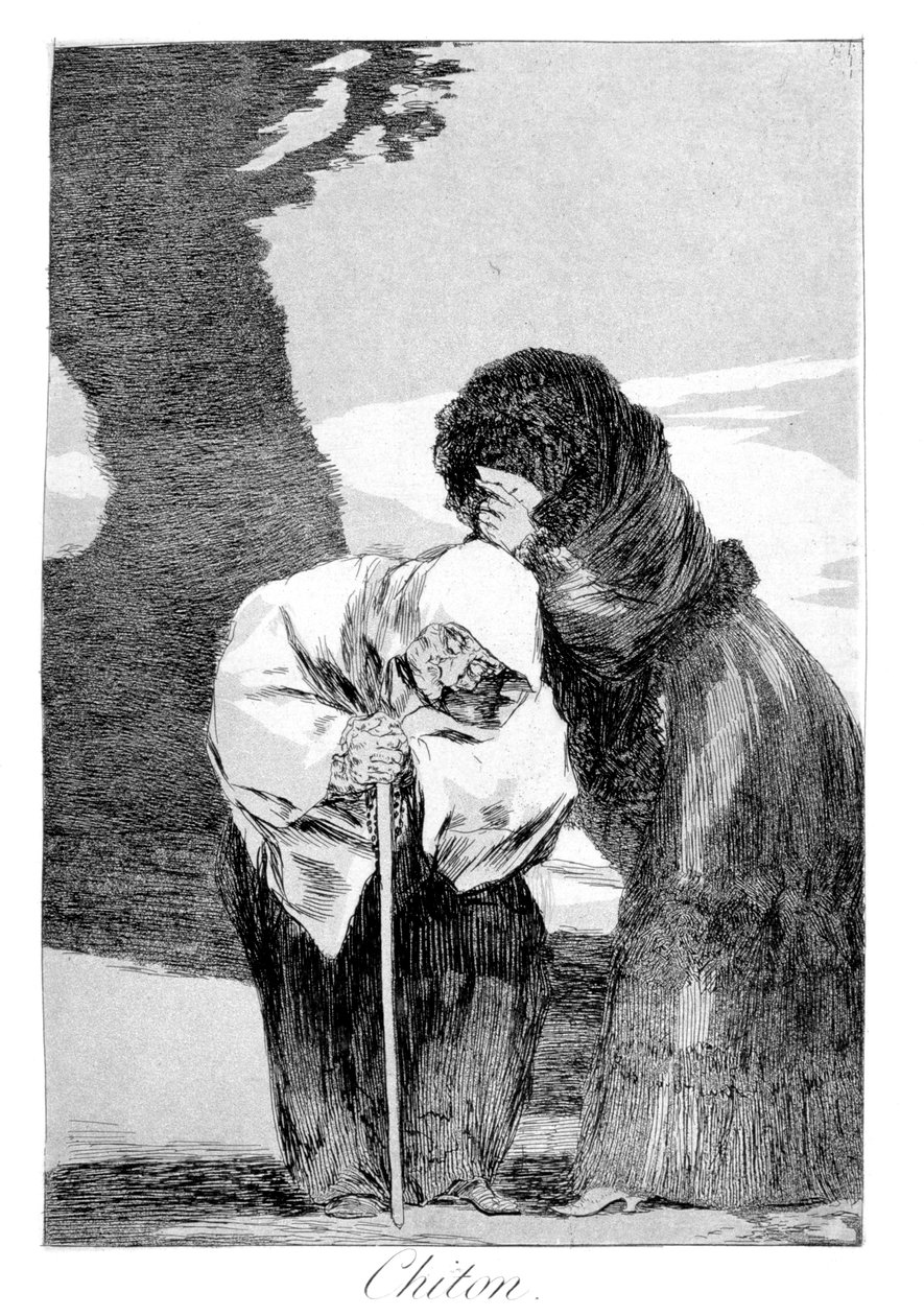 الصمت ، 1799 بواسطة فرانسيسكو دي جويا