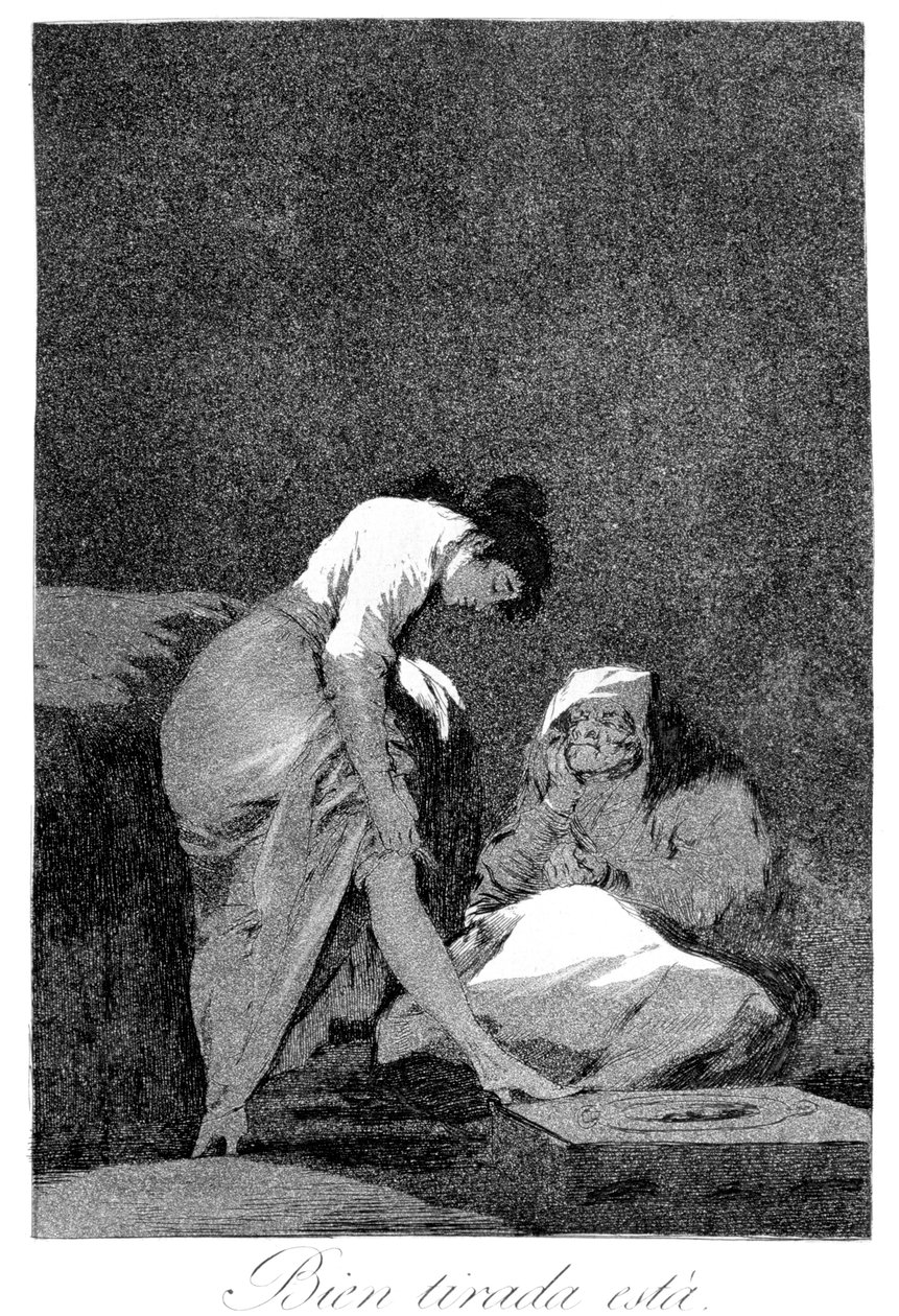 امتدت بشكل جيد ، 1799 بواسطة فرانسيسكو دي جويا