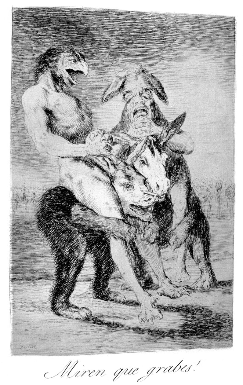 انظروا كم هم رسميون !، 1799 بواسطة فرانسيسكو دي جويا