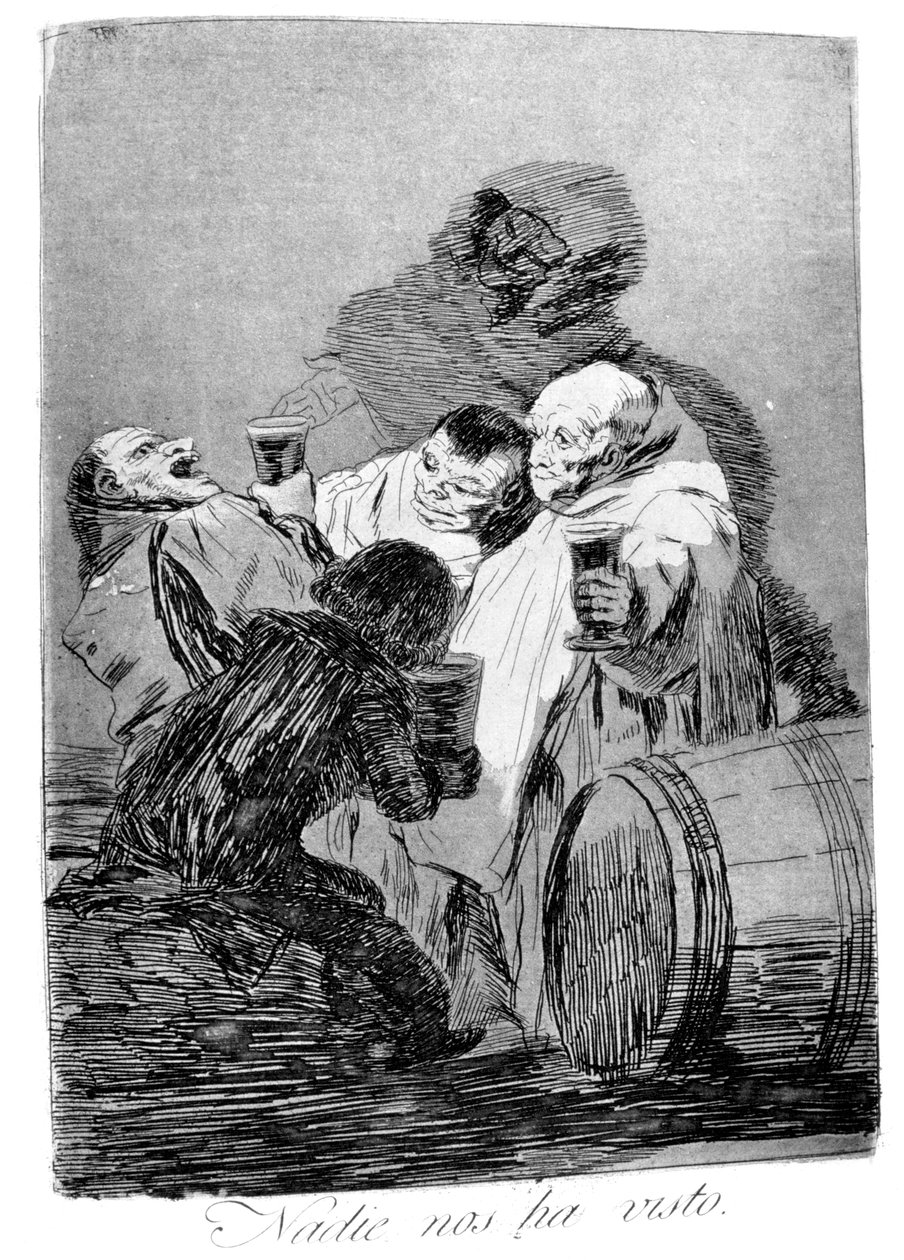 لم يرنا أحد ، 1799 بواسطة فرانسيسكو دي جويا