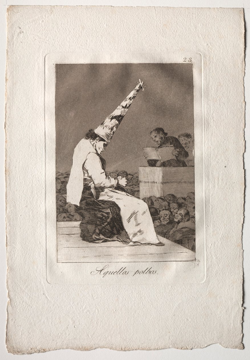 ثمانون نزوات: تلك Polbos ، 1793-1798. بواسطة فرانسيسكو دي جويا