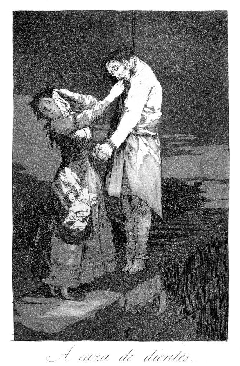 البحث عن الأسنان ، 1799 بواسطة فرانسيسكو دي جويا