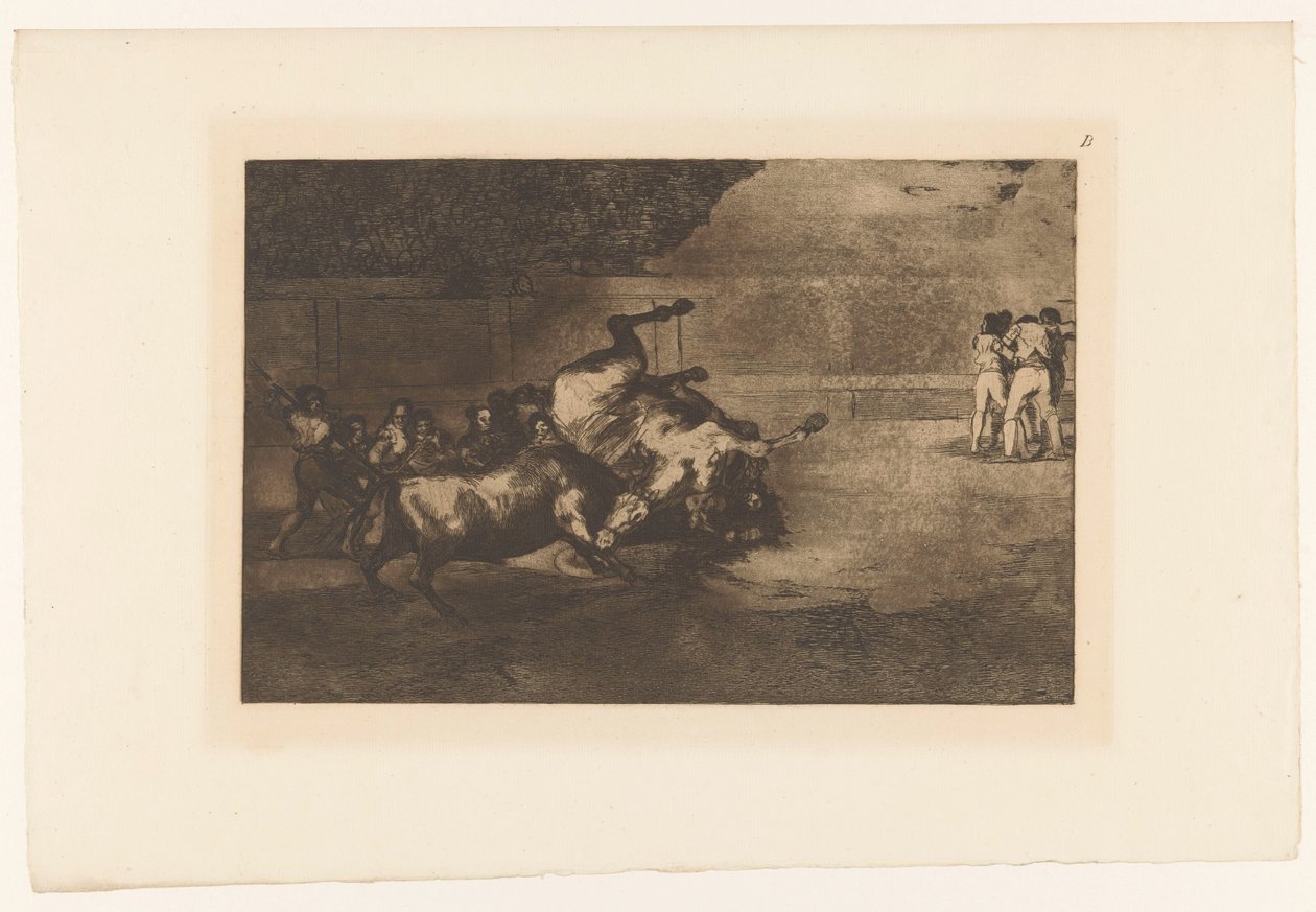 طرقت حصان من قبل ثور Cheval renverse par un taureau مصارعة الثيران (عنوان المسلسل) La Taureaumachie (عنوان المسلسل) La Tauromaquia (عنوان المسلسل) بواسطة فرانسيسكو دي جويا