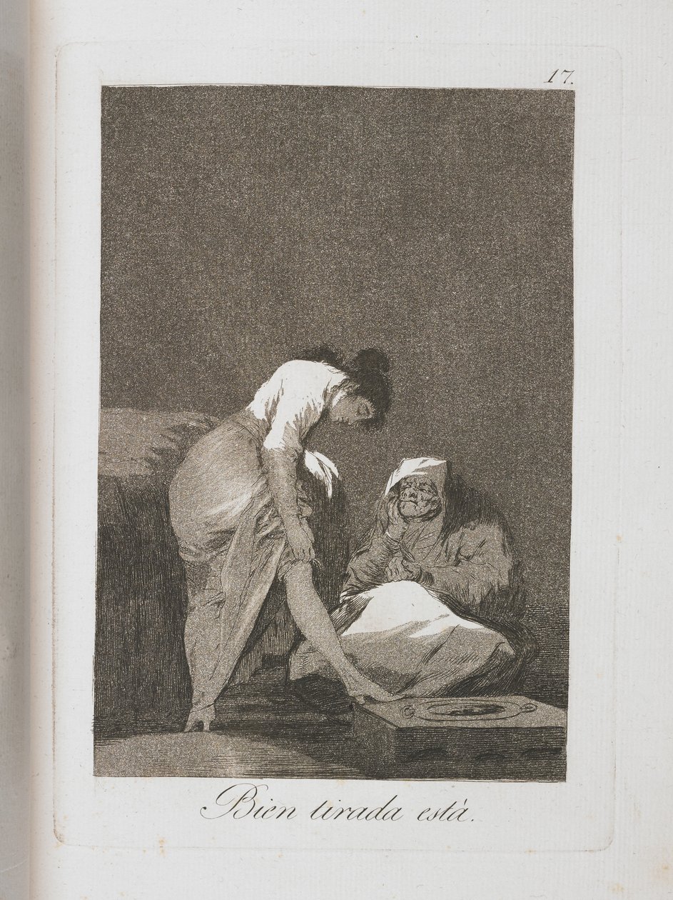 لوحة من لوس كابريتشوس ، 1797-1798 بواسطة فرانسيسكو دي جويا