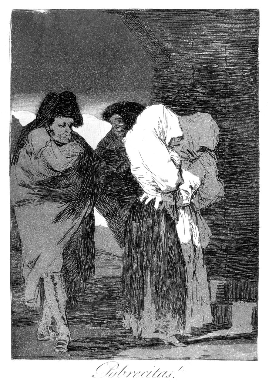 فتيات صغيرات فقيرات !، 1799 بواسطة فرانسيسكو دي جويا