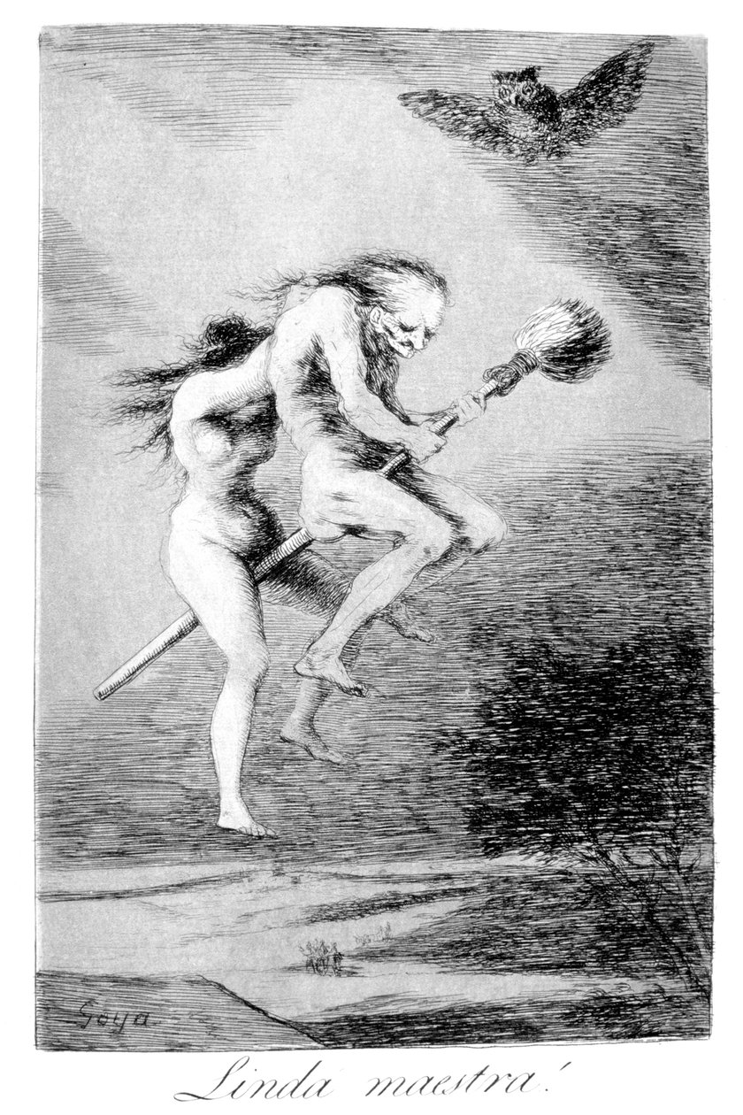 معلمة جميلة !، 1799 بواسطة فرانسيسكو دي جويا