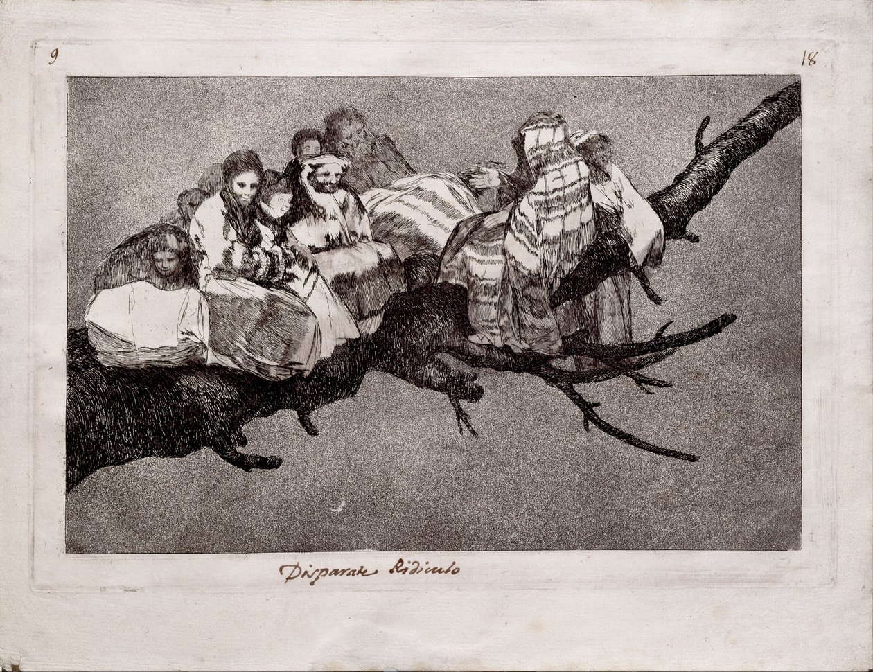 حماقة سخيفة من سلسلة Los Disparates Follies ، 1815-1819 بواسطة فرانسيسكو دي جويا