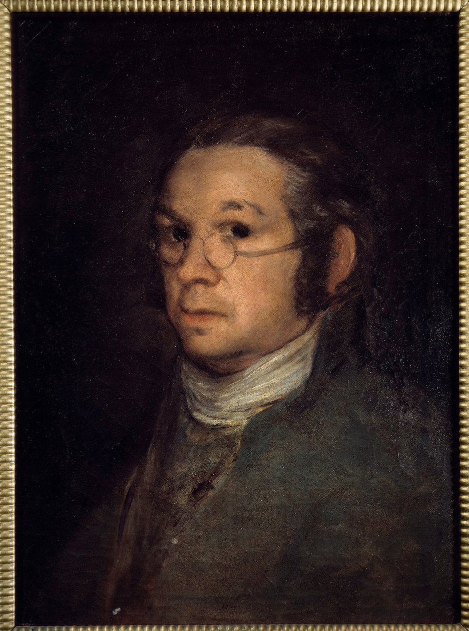 لوحة بورتريه ذاتية رسمها فرانسيسكو دي جويا (1746-1828) شمس القرن التاسع عشر. 0،54 × 0،39 م بايون ، متحف بونات - صورة شخصية. لوحة لفرانسيسكو دي جويا (1746-1828) بواسطة فرانسيسكو دي جويا