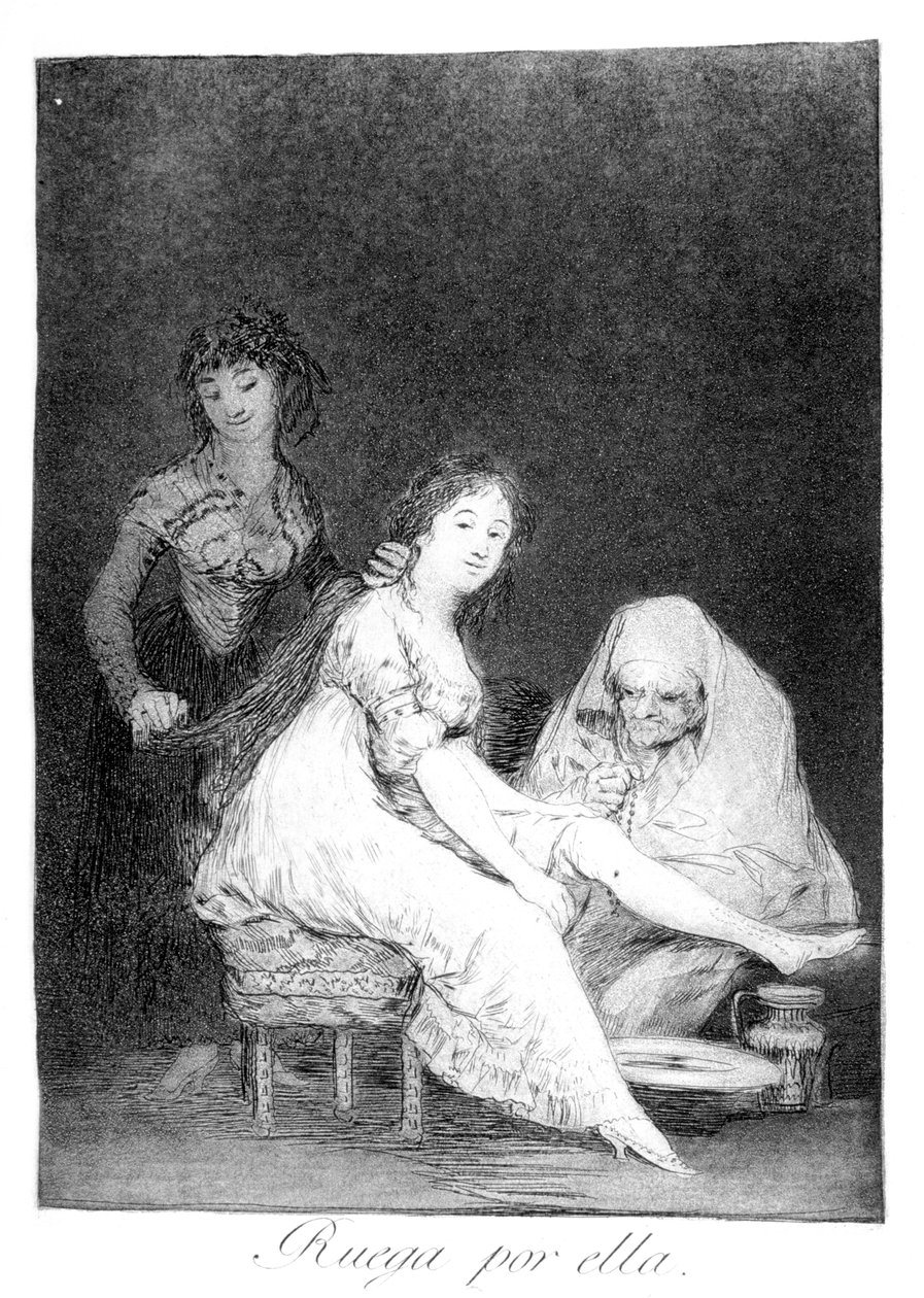 تصلي لها ، 1799 بواسطة فرانسيسكو دي جويا