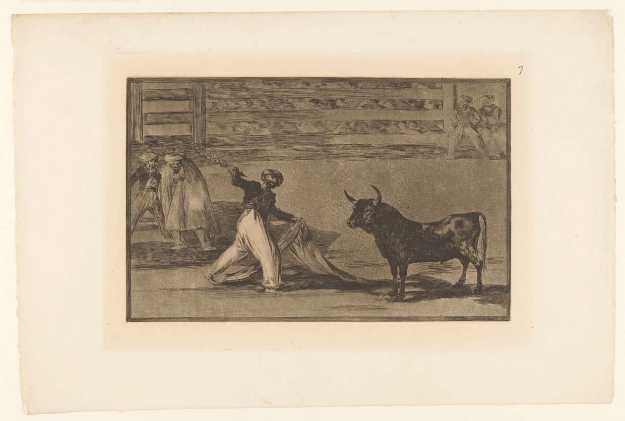 Stierenvechter التقى banderilla أصل الحراب أو العصابات Stierengevechten (عنوان المسلسل) La Taureaumachie (عنوان المسلسل) مصارعة الثيران (عنوان المسلسل) بواسطة فرانسيسكو دي جويا
