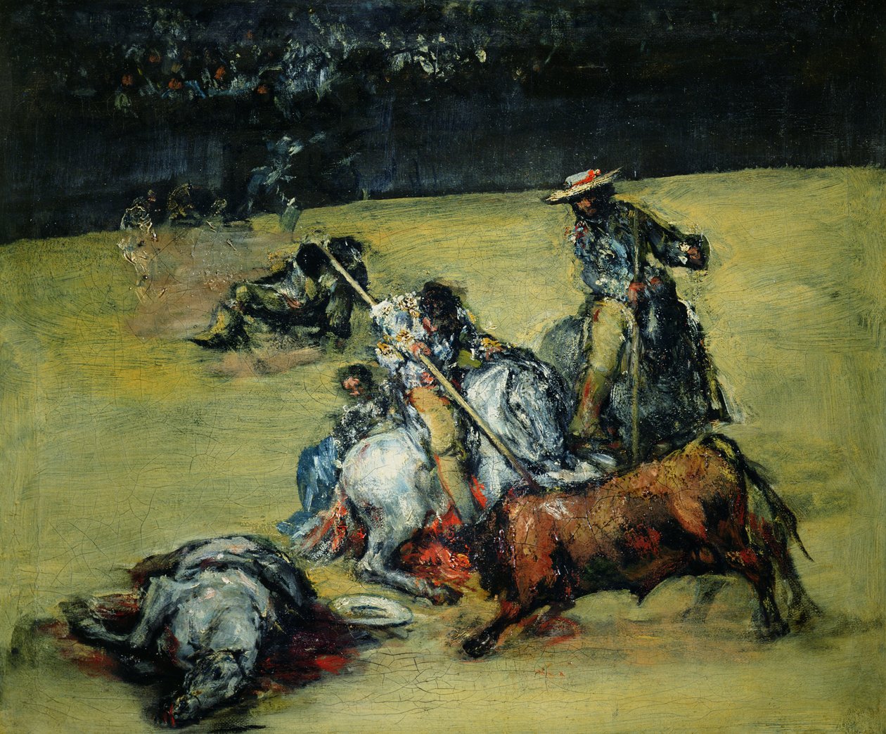 مصارعة الثيران ، c.1825 بواسطة فرانسيسكو دي جويا