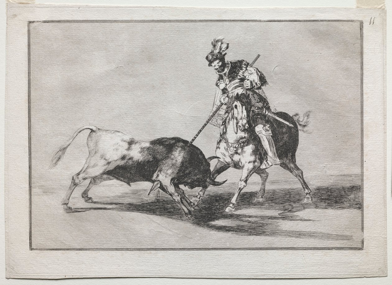 The Campidor Spearing آخر ثور ، 1815-1816. بواسطة فرانسيسكو دي جويا