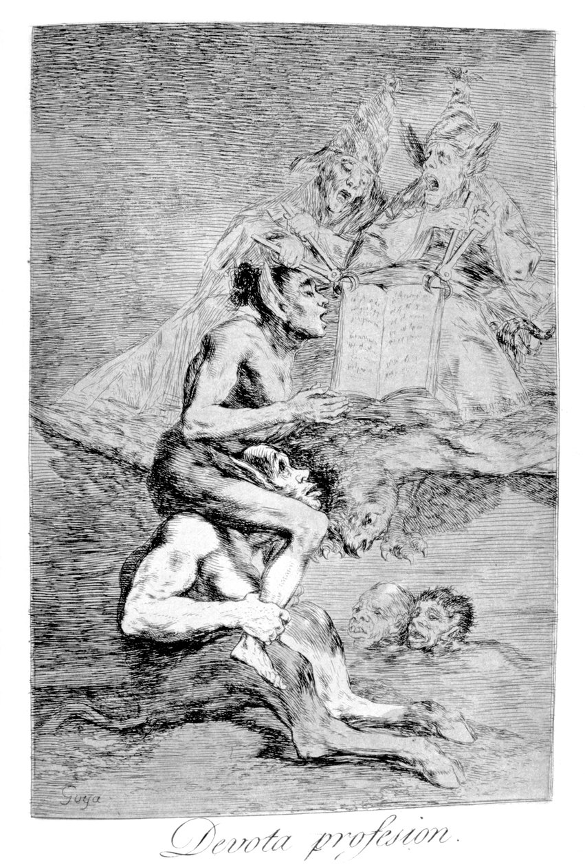 مهنة الورع 1799 بواسطة فرانسيسكو دي جويا