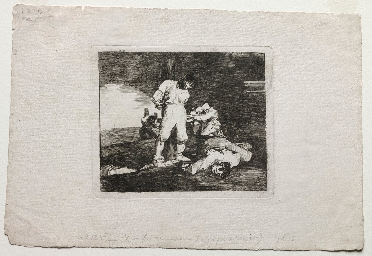 كوارث الحرب: ولا توجد أي مساعدة لذلك ، 1810-1820. بواسطة فرانسيسكو دي جويا