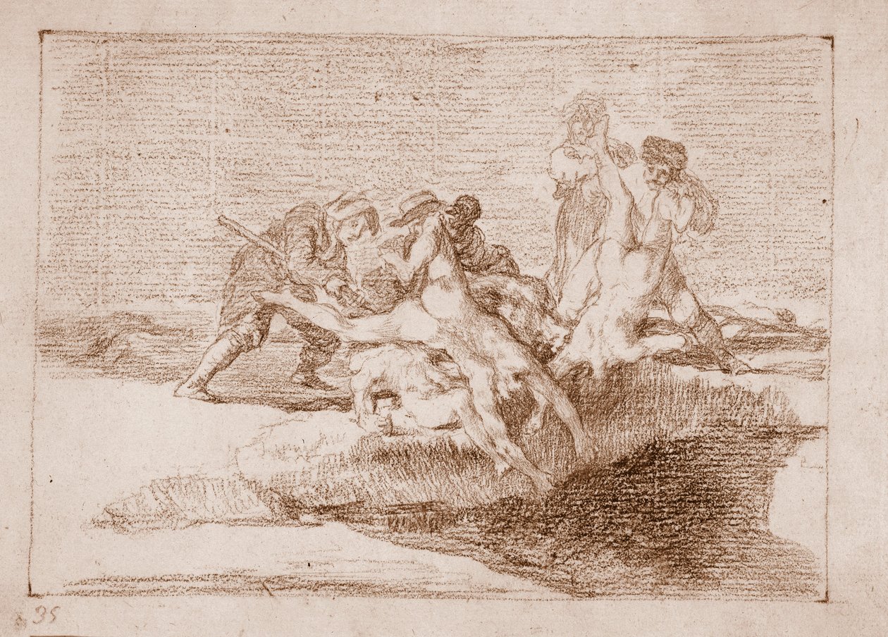 The Disasters of War : Charity (Preparation drawing بواسطة فرانسيسكو دي جويا