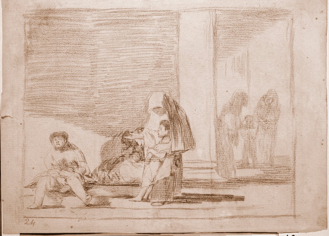 The Disasters of War : Healthy and sick (drawing بواسطة فرانسيسكو دي جويا