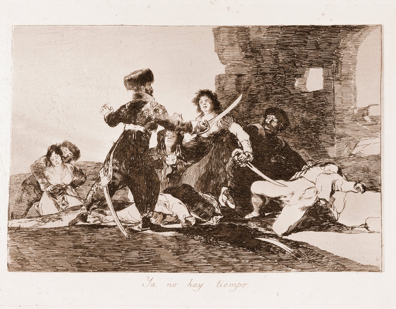 The Disasters of War : It is already too late (etching after drawing بواسطة فرانسيسكو دي جويا