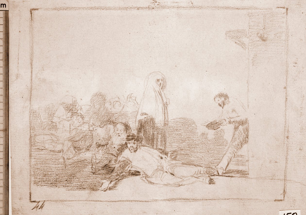 The Disasters of War : It is useless to shout (preparatory drawing بواسطة فرانسيسكو دي جويا