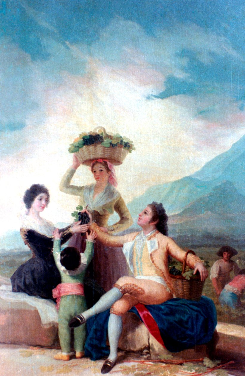 حصاد العنب ، 1786-1787 بواسطة فرانسيسكو دي جويا
