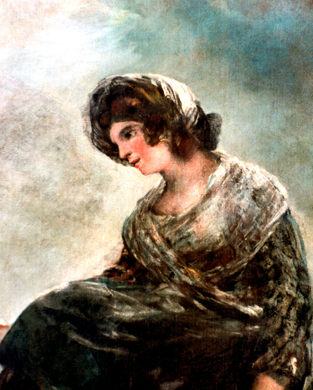 صانعة الحليب في بوردو ، c1824. بواسطة فرانسيسكو دي جويا