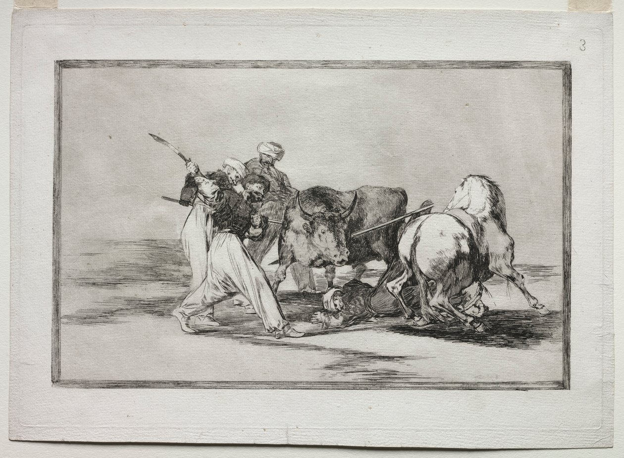 استقر المغاربة في إسبانيا ، متخلين عن خرافات القرآن ، اعتمدوا هذا الفن ... ، 1815-1816 بواسطة فرانسيسكو دي جويا