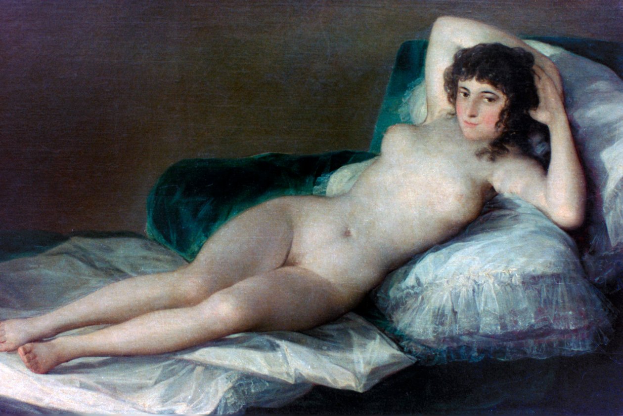 المجرة العارية ، c1800 بواسطة فرانسيسكو دي جويا