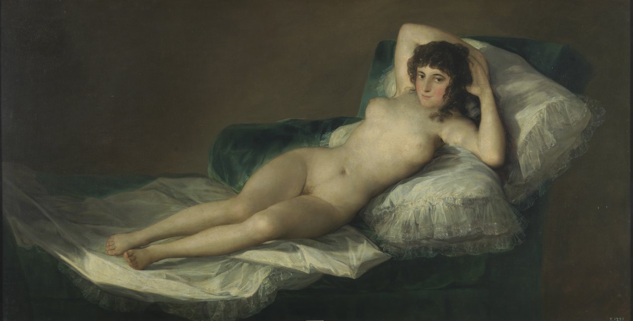 المجيد العاري ، ج. 1797-1800 بواسطة فرانسيسكو دي جويا