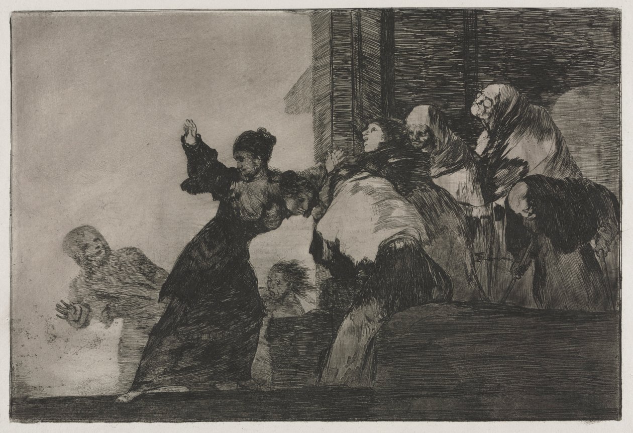 الأمثال: حماقة فقيرة ، 1864. بواسطة فرانسيسكو دي جويا