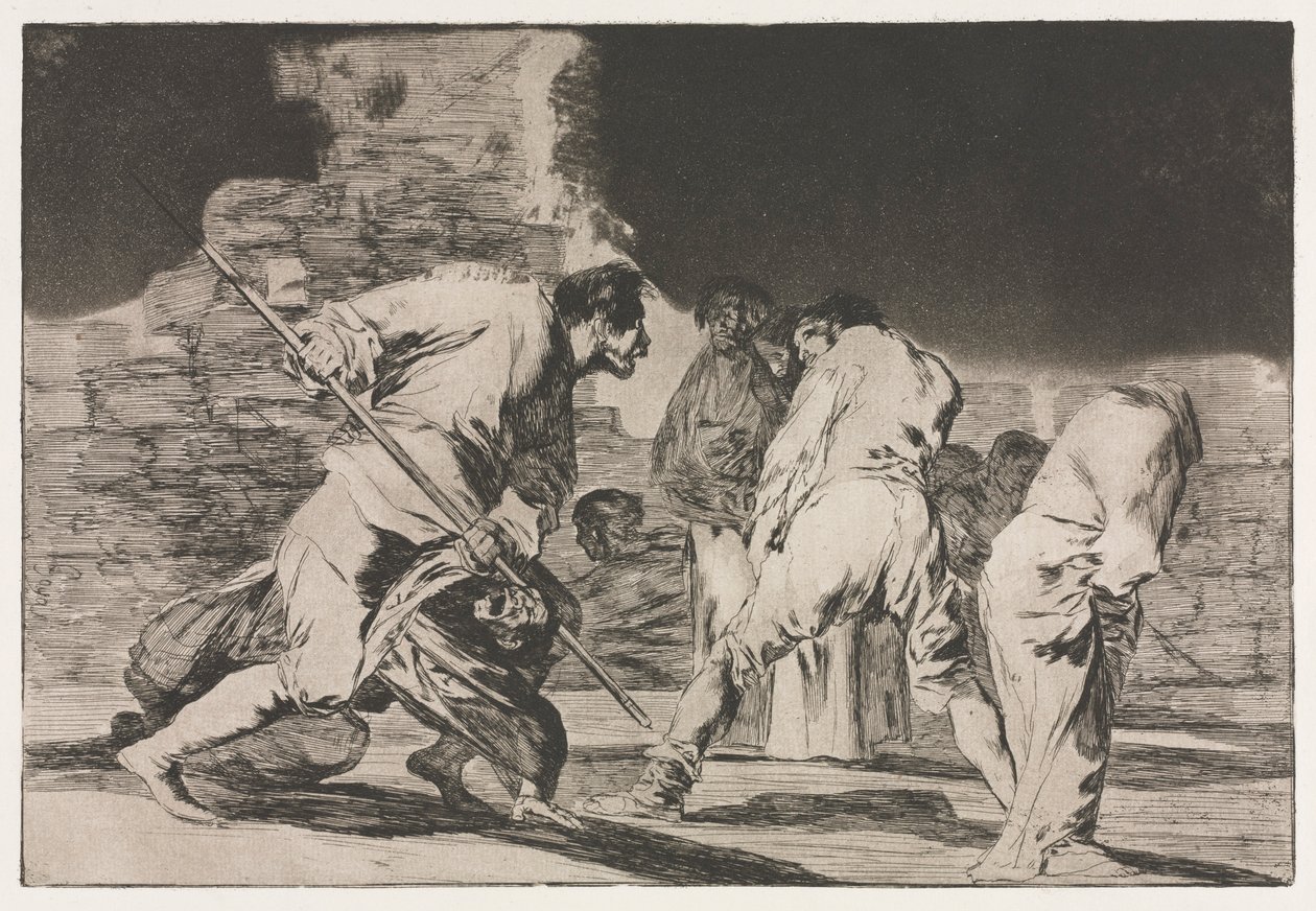 الأمثال: حماقة الغضب ، 1864. بواسطة فرانسيسكو دي جويا